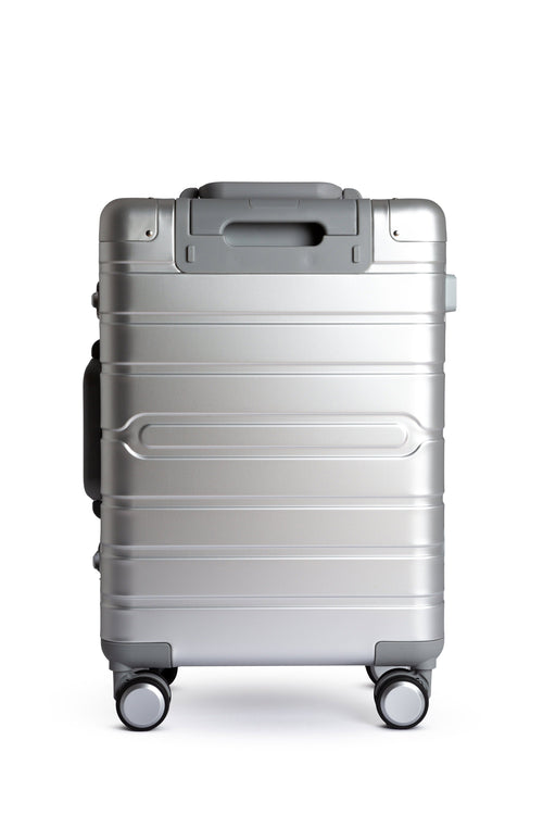 Hand Cabin Aluminum Luggage Back SILVER OSAKA