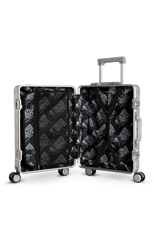 Hand Cabin Aluminum Luggage SILVER OSAKA Interior