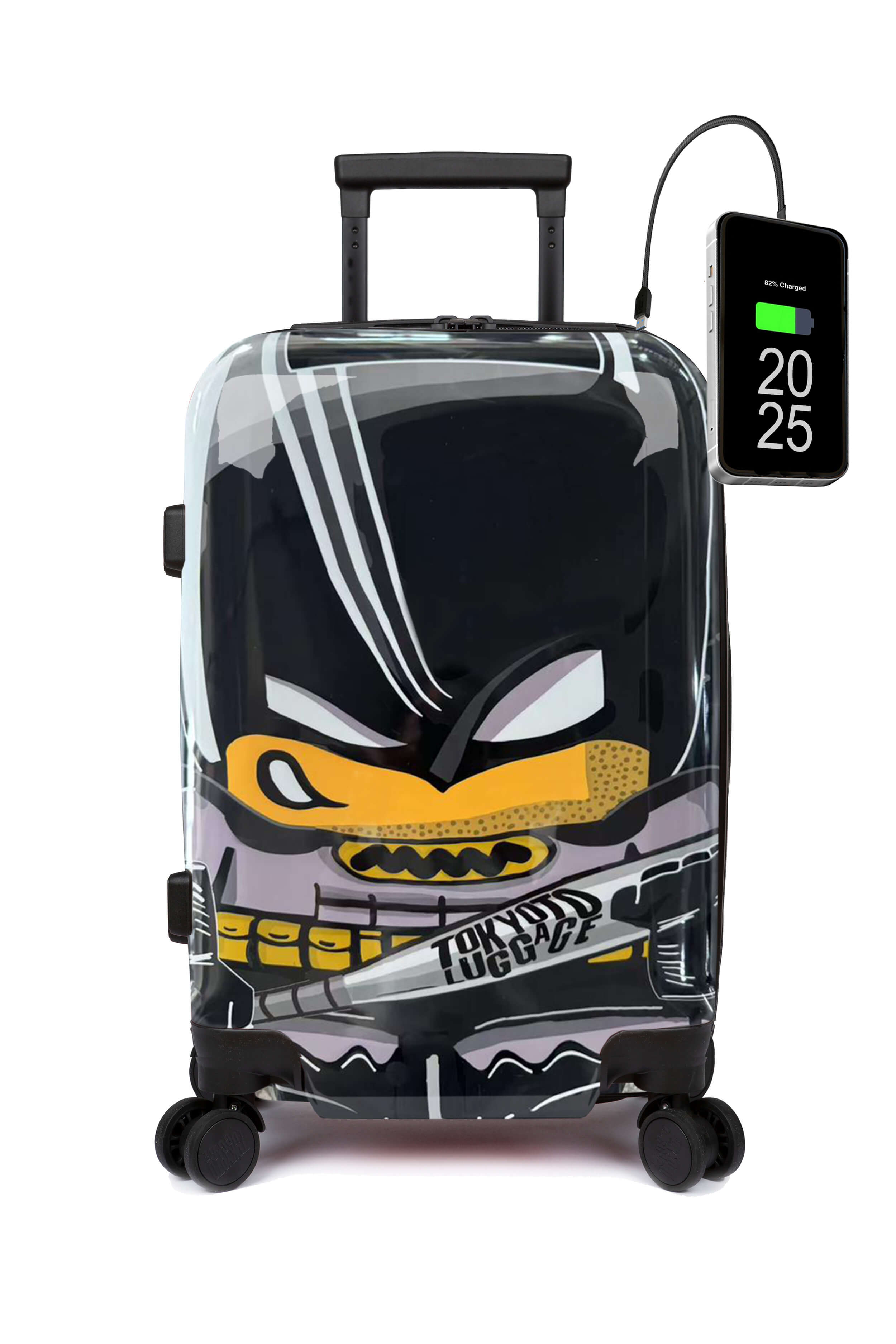 Batty Boy Cabin Suitcase USB Port Dual Wheels Luggage TOKYOTO LUGGAGE batty-boy-cabin-suitcase-usb-port-dual-wheels-luggage-tokyoto-luggage