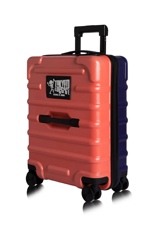 Hand Cabin Luggage Anti Scratch Suitcase CORAL BLUE color