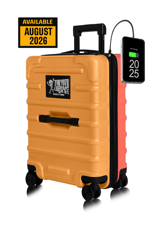 ANTISCRATCH LUGGAGE "VANILLA/CORAL"