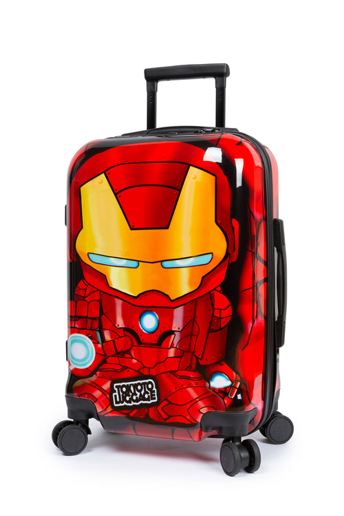 Cabin Suitcase Kids Luggage Avengers Superheroes Side IRON BOY