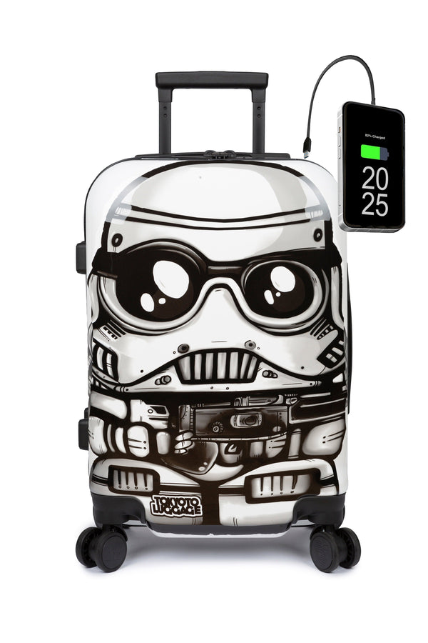Cabin Suitcase Star Wars Stormtrooper Kids Luggage Front WHITE SOLDIER
