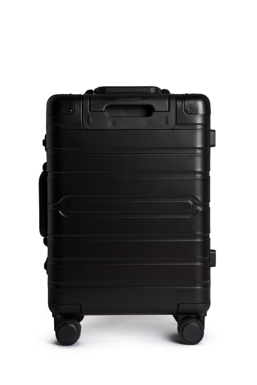 Hand Cabin Aluminum Luggage BLACK KYOTO Back