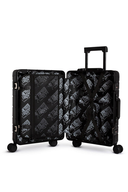Hand Cabin Aluminum Luggage BLACK KYOTO Interior