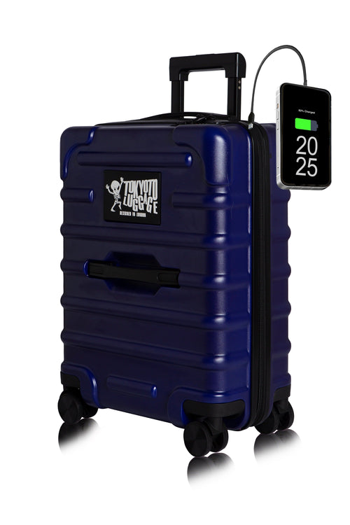 Hand Cabin Luggage Suitcase Antiscratch BLUE