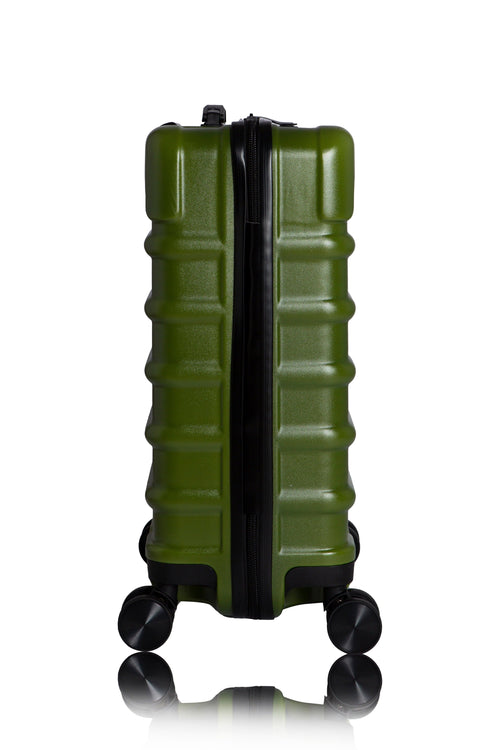 Hand Cabin Luggage Suitcase Antiscratch Side GREEN