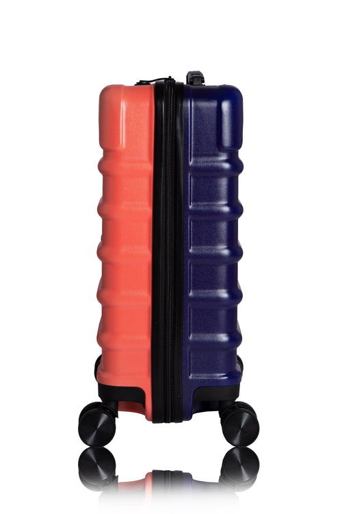 Hand Cabin Luggage Suitcase Antiscratch Side CORAL BLUE