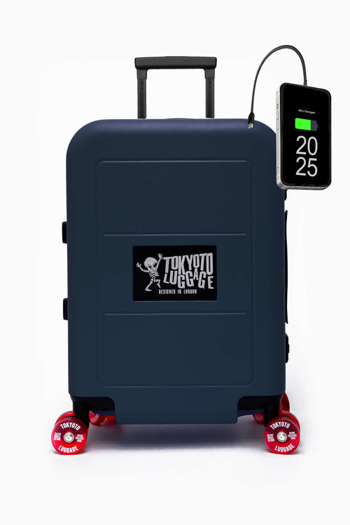 Hand Cabin Luggage Skate Wheels BLUE SENDAI