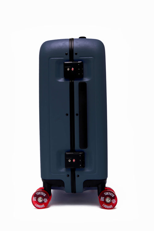 Hand Cabin Luggage Skate Wheels BLUE SENDAI Lock view
