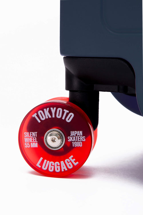 Hand Cabin Luggage Skate Wheels BLUE SENDAI wheel view