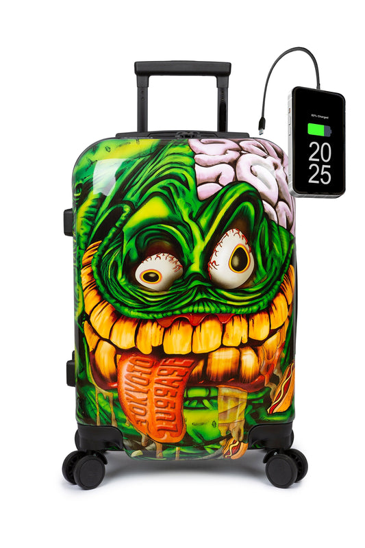 Suitcase Cabin Girls Boys Kids Luggage Cartoon Manga Front SNOT MONSTER