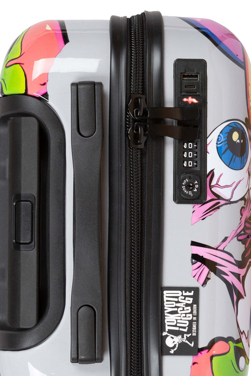 Suitcase Cabin Girls Kids Luggage Cartoon Manga USB MONSTERS ZOMBIES