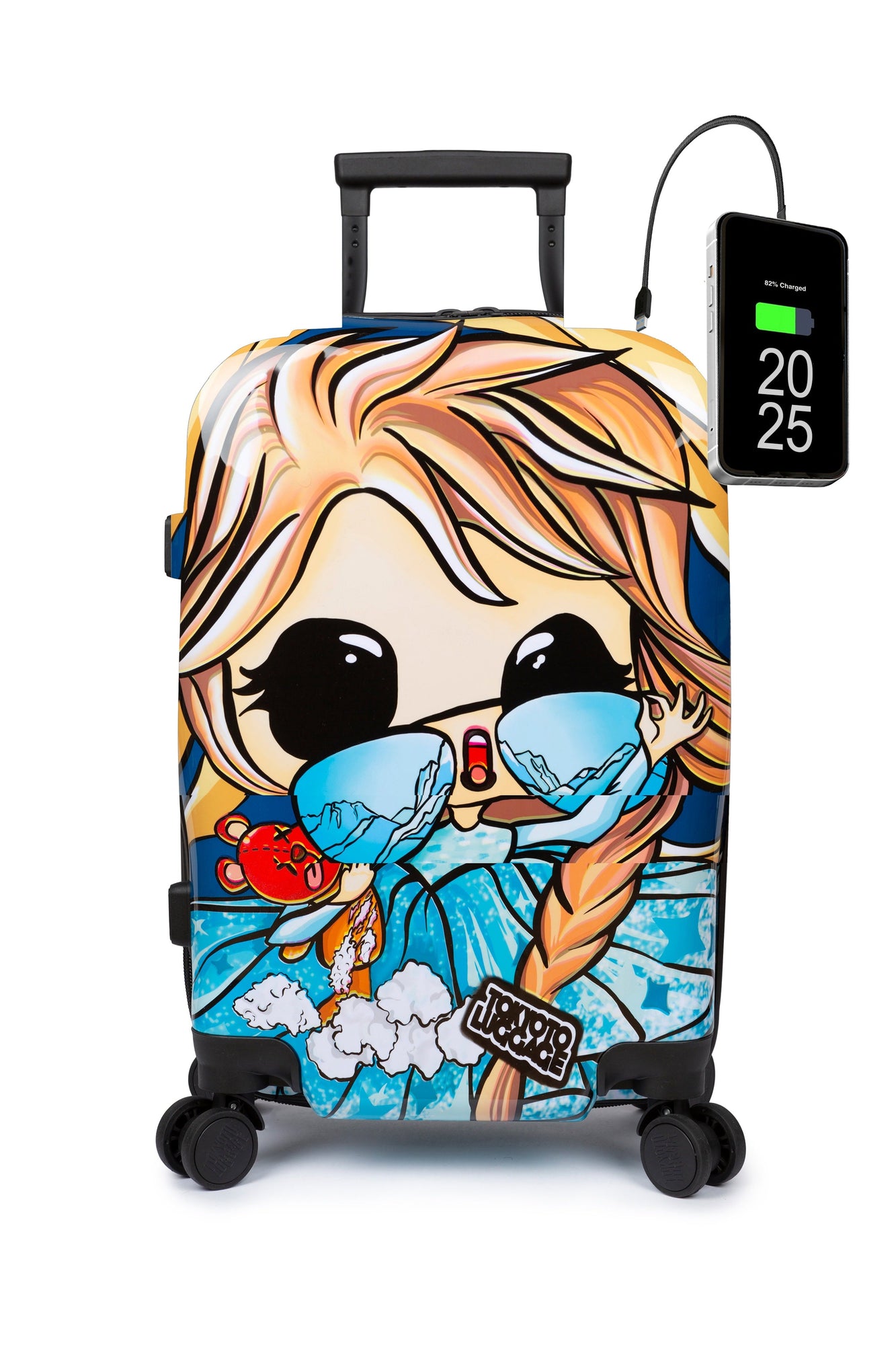 Suitcase Cabin Girls Kids Luggage Frozen Manga Front ICE PRINCESS