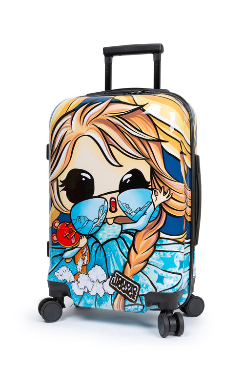 Suitcase Cabin Girls Kids Luggage Frozen Manga Side ICE PRINCESS